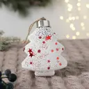 Елочная игрушка Пора чудес Зимнее волшебство 6938977 9 см х 8.5 см белый