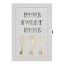 Ключница Elenadecor настенная "Прованс. Home", дерево, 34x24 см, цвет белый