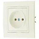 Розетка встраиваемая Bylectrica Уют РС16-344 бежевый цвет бежевый