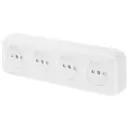 Розетка четверная накладная Bylectrica Пралеска РА16-277 цвет белый