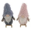 Фигура декоративная Гном 761838 Jiangsu holly everlasting inc., remeco collection 54 см растягивающаяся цвет серый/серебристый