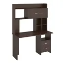 Компьютерный стол Мэрдэс Скл-прям130+нклx-130 в 130x179x60 см ЛДСП цвет венге