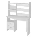 Компьютерный стол Мэрдэс Скл-крл120+нкл-120 бе прав 120x152x69 см ЛДСП цвет белый жемчуг