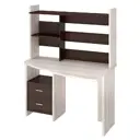 Компьютерный стол Мэрдэс Скл-крл120+нкл-120 кв прав 120x152x69 см ЛДСП цвет венге, бежево-белый