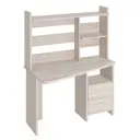 Компьютерный стол Мэрдэс Скл-трап120+нкл-120 к лев 120x152x72 см ЛДСП цвет бежево-белый