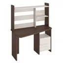 Компьютерный стол Мэрдэс Скл-трап120+нкл-120 шк-ч лев 120x152x72 см ЛДСП цвет коричневый, бежево-белый