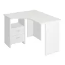 Компьютерный стол Мэрдэс Скл-угл 120 бе лев 100x77x120 см ЛДСП цвет белый жемчуг