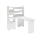 Компьютерный стол Мэрдэс Скл-угл130+нкл-120 бе лев 120x152x130 см ЛДСП цвет белый жемчуг