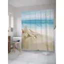 Штора для ванной JoyArty Пляж, 180x200 см