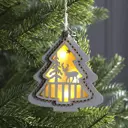 Елочная игрушка Fnb-207 Luazon lighting 4357358 11 см х 2 см белый