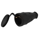 Розетка Эра RX10-B-IP44 каучук c заземлением 16А IP44 прямая черная
