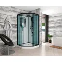 Душевая кабина Niagara Premium NG 6901 01D Black низкий поддон 93x93см