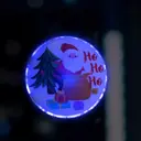 Светящаяся электрическая фигура Дед мороз с ёлкой для дома Luazon lighting 1 ламп h 3 см разноцветный