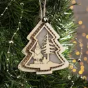 Елочная игрушка Fsnl-535 Luazon lighting 4364313 10 см х 1 см бежевый