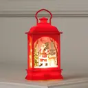 Светящаяся электрическая фигура Фонарь с дедом морозом для дома Luazon lighting 1 ламп h 13 см красный