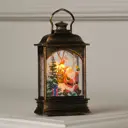 Светящаяся электрическая фигура Фонарь с дедом морозом для дома Luazon lighting 1 ламп h 13 см оранжевый/медный