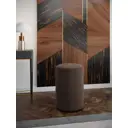 Пуф/подставка для ног Bohemia Home 34x34 см цвет коричневый DIJON.PO.DBEN