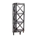 Стеллаж Leset 42.40x132.40x42.40 см 3 ящика МДФ цвет коричневый