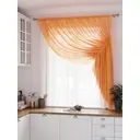 Тюль на шторной ленте для кухни Helga Фуртадо HL-206890 300х180 см цвет оранжевый