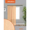 Штора на шторной ленте Witerra вуаль с тиснением Бабочки 200х260 см цвет персиковый