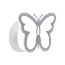 Настенный светильник светодиодный ESCADA 10205-1LED BUTTERFLY нейтральный белый свет цвет белый