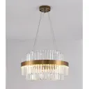 Люстра подвесная LUMINA DECO LDP 8017-600 MD Ringletti 1 лампа 16 м² цвет бронза