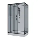 Душевая кабина Niagara NG-6912-01QLBLACK низкий поддон 120x80см