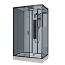 Душевая кабина Niagara NG-6912-01GQL Black низкий поддон стекло тонированное