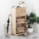 Тумба с выдвижными ящиками Bogacho 62x123x41 см цвет кремовый