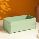 Кашпо деревянное Прованс 23x12.5x9 см оливковый