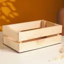 Кашпо деревянное 26x16x10 см сосна