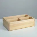 Ящик деревянный Simaland 34.5x20.5x10 см подарочный комодик, натуральный