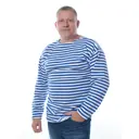 Тельняшка с длинным рукавом Берта 702-48-50 г, размер 48-50, цвет голубая полоса