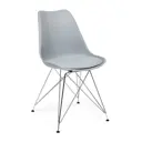 Стул Tetchair Стул tulip iron chair (mod.ec-123) 83.5x48x54.5 см пластик цвет серый