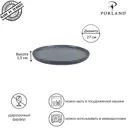 Тарелка Porland Frost POR0911 27 см фарфор цвет серый