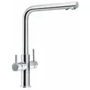 Однорычажный смеситель Franke Neptune clear water излив 30.4 см цвет хром