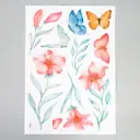 Наклейка интерьерная 3D "Розовые лилии" 50x35 см