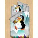 Детское постельное белье Penguen Karven 100x150 см цвет светло-серый
