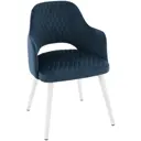 Стул Aurora Абсент 81x56x54 см ткань цвет белый/синий