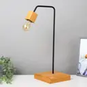 Настольная лампа RISALUX 7983556 Хью2 BR 01130 цвет коричневый