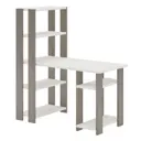 Компьютерный стол Мэрдэс СТН-145/120 НБЕ 120x145x65 см ЛДСП цвет серый дуб/белый жемчуг