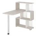 Компьютерный стол Мэрдэс СЛ-5-3СТ КБЕК 75x106x109.90 см ЛДСП цвет белый жемчуг/бежево-белый