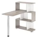 Компьютерный стол Мэрдэс СЛ-5-3СТ НБЕН 75x106x109.90 см ЛДСП цвет серый дуб/белый жемчуг