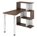 Компьютерный стол Мэрдэс СЛ-5-3СТ-2 ШБЕШ-Ч 75x106x118.20 см ЛДСП цвет коричневый/белый жемчуг