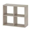 Стеллаж Мэрдэс СПД 2-2 НН 87.50x75.50x35 см нагрузка на полку 40 кг ЛДСП цвет серый дуб