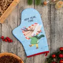 Прихватка Доляна Happy Holiday 20x28 см габардин цвет голубой