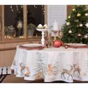Скатерть "Этель" Christmas forest d=150 100% хлопок саржа 190 гр/м2