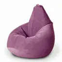 Мягкое кресло-мешок Mypuff bs_437 XXL Миди, велюр, сирень