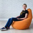 Мягкое кресло-мешок Mypuff bs_473 XXL Миди, велюр, лисий