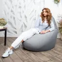 Мягкое кресло-мешок Mypuff bbb_460 XXXXL Комфорт, большой велюр, сталь
